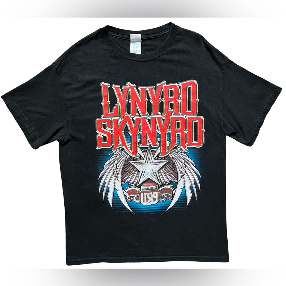 Mens Tennessee River Lynyrd Skynyrd 2004 Black Graphic Print T-Shirt Size Large